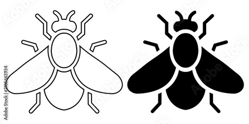 Принти на полотні Two Bees Side By Side Inspiring Contrast Portrait.