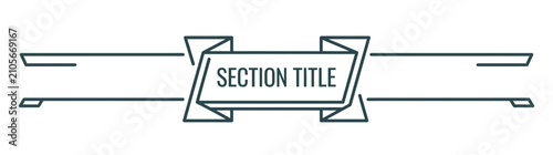 Decorative Banner Divider for Text and Headings