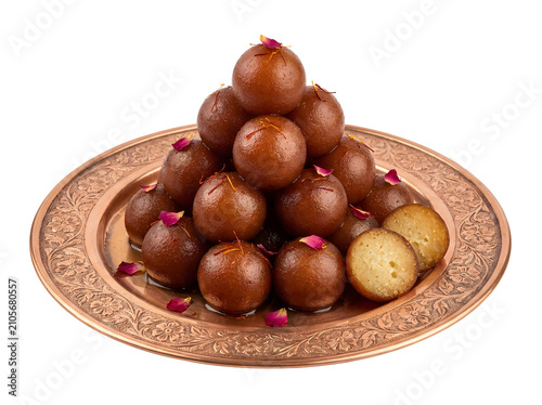 Obraz na płótnie Gulab Jamun Copper Plate PNG