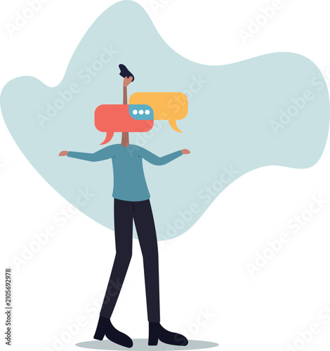Valokuva Second opinion, suggestion or advice to consider, reason or logical thinking,human life and situation