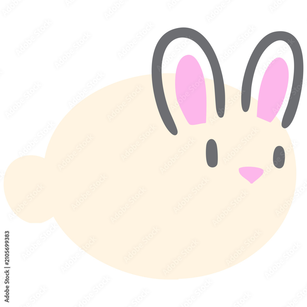 Naklejka premium Cute Bunny Illustration