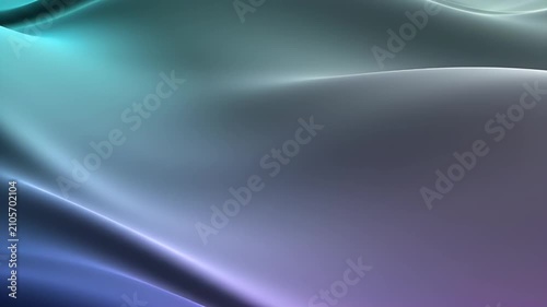 Abstract Fluid Gradient Background with Soft Silky Waves and Smooth Metallic Textures in Blue and Purple Tones
