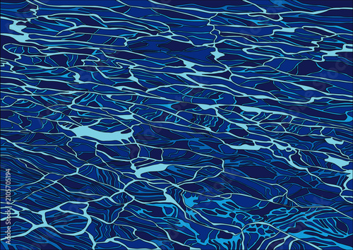 blue water in the sea design background