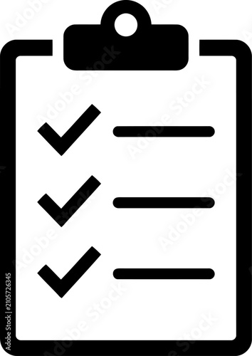 Clipboard with checklist icon