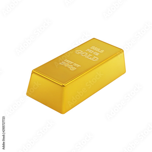Obraz na płótnie Luxury Gold Bar on Transparent Background