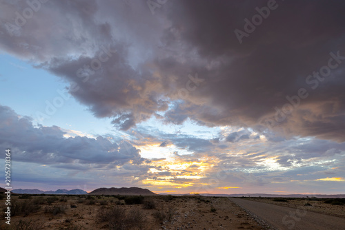 Sunset in Southern Namibia