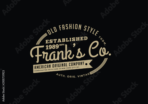 Vintage Corporate Logo Typography Design