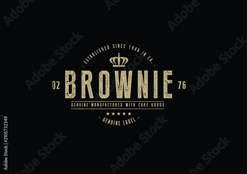 Rustic Business Identity Badge Template