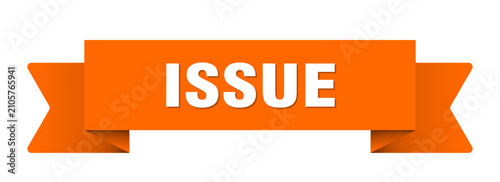 Photos issue ribbon isolated on transparent background. issue ribbon