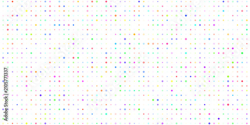 Fotografija Abstract Digital Pattern subtle array of multi-colored dots forms an abstract digital pattern, creating a visually engaging and versatile graphic resource
