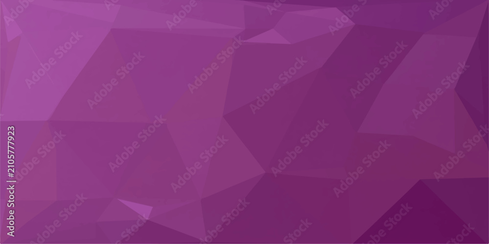 Fototapeta premium Abstract Purple and Pink Geometric Polygon Pattern Background with Crystal Diamond Shapes, Vector Mosaic Texture Design and Modern Decorative Wallpaper Illustration