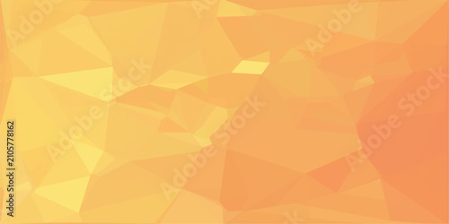 Foto Abstract Geometric Triangle Pattern Background with Orange and Yellow Polygon Mo