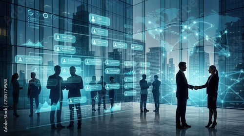 Corporate org chart and team structure for clear organization, management, and operational planning