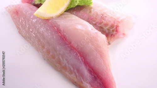 Rohes Seebrasse-Fischfilet - Dorade Filet