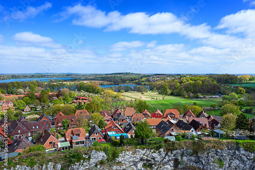 View from the Kalkberg in Bad Segeberg looking north towards the Großer Bad Segeberger See.