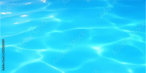 Abstract Blue Swimming Pool Water Surface Background with Clear Ripples Transparent Aqua Texture and Summer Reflection Pattern for Modern Design Wallpaper