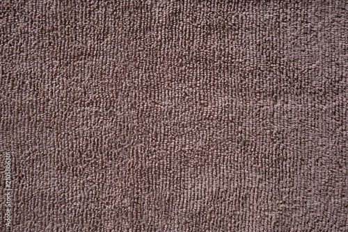 Brown microfiber towel texture background