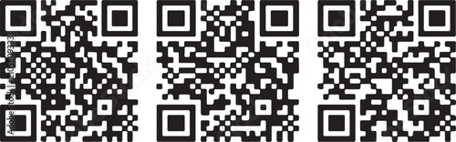 Minimal QR Codes on Black Background
