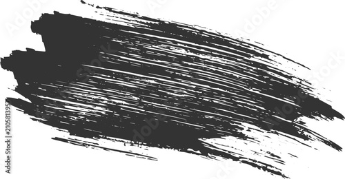 Canvastavla Abstract Grunge Ink Brush Stroke, Hand Painted Distressed Texture with Vintage Artistic Effect