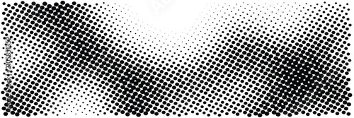 Abstract dual corner halftone dots background with center copy space comic vector texture