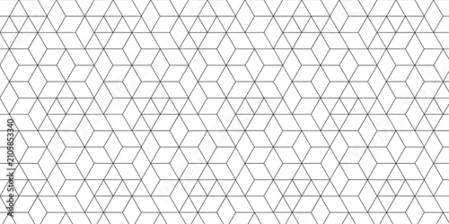 White hexagon cubic modeling cubes Illustration decoration seamless white material pattern square design.