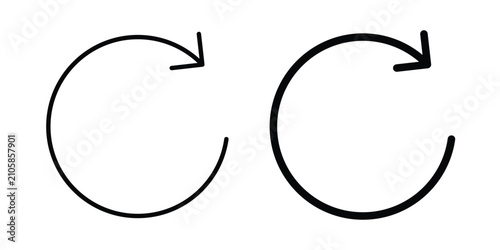 Canvastavla Rotate right icon simple designs collection