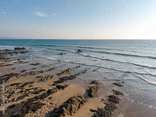 Calming surf on Cornish beach is paradise
