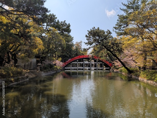 Taiko-bashi Drum Bridge at Sumiyoshi Taisha Osaka