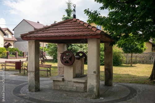 Well from XVII century in Jeleń Rynek. Jaworzno, Poland.