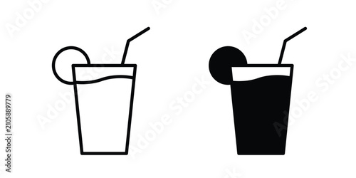 Fotografie Lemonade icon vector graphic series