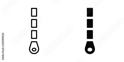 Foto Zip icon vector graphic series
