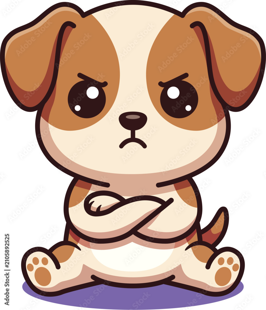 Obraz premium Grumpy Dog