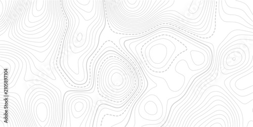 Tableau sur toile Geographic line map with elevation assignments