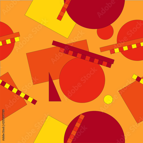 80s repeat Pattern_redyellow