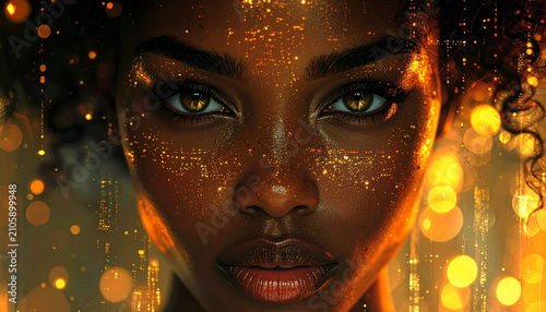 portrait of a woman with a mask