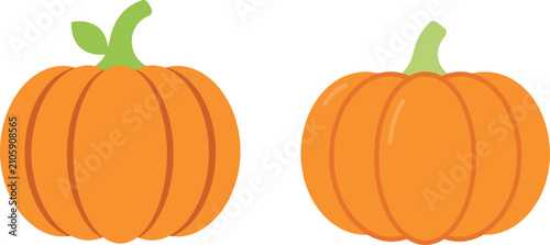 Bild auf Leinwand Halloween pumpkins vector illustration with jack o lantern