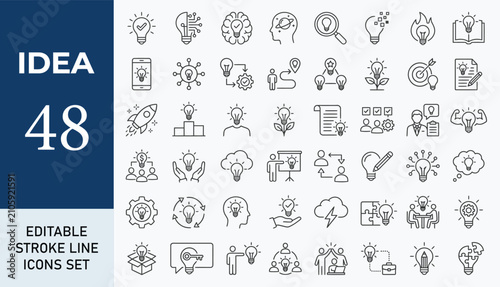 Foto Idea icon set