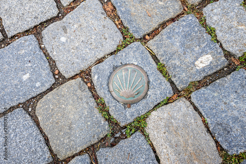 Der Jakobsweg führt auch über das Stassenpflaster in Rothenburg ob der Tauber