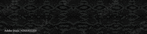 Modern snake skin pattern background with abstract black and dark grey zebra stripe outlines vector illustration.