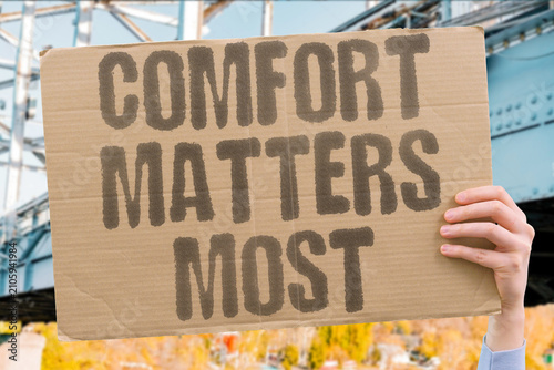 Photography "Comfort Matters Most" Personal ease outweighs external opinions