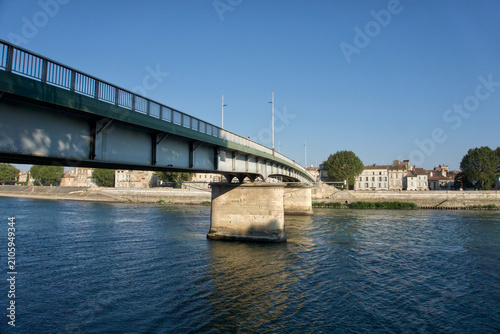 Εκτύπωση καμβά Trinquetaille bridge over the rhône river connecting parts of arles, france