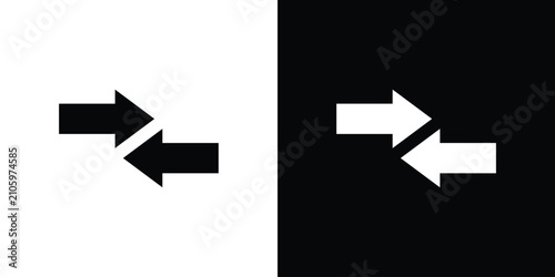 Foto Compare icon flat symbols pack