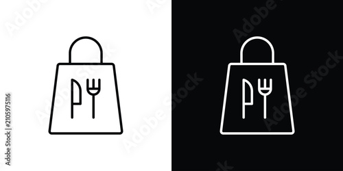 Take away food icon simple elements series