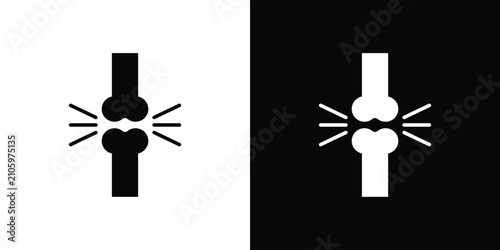 Bild auf Leinwand joint pain icon flat symbols pack