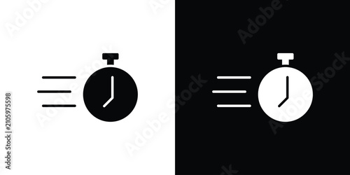 Fotografie Quick icon flat symbols pack