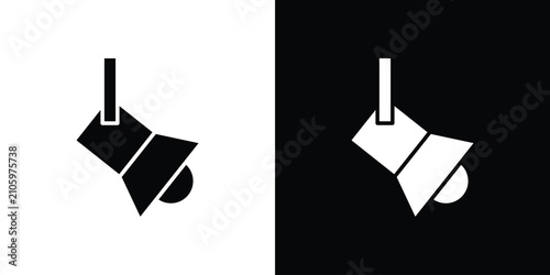 Konstfotografi Searchlight icon flat symbols pack