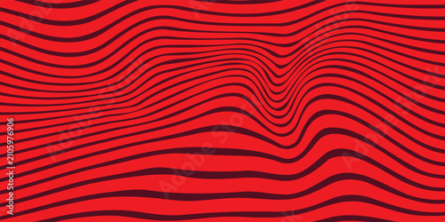 Photos Red wavy lines abstract background