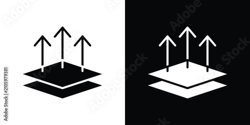 Bild auf Leinwand Breathable icon lineart symbols pack. EPS10