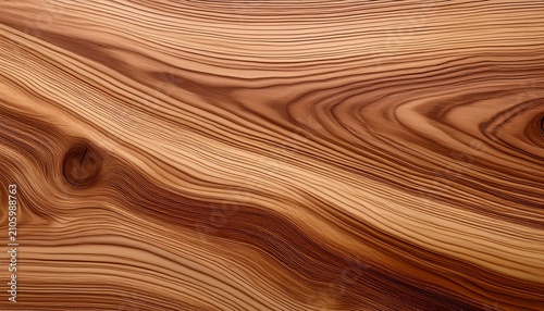 Striped Blonde Walnut Wood Surface With Natural Grain Patterns