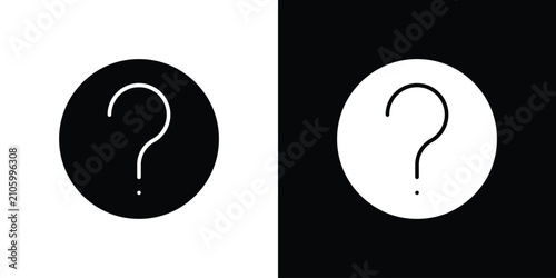 Foto Interrogation icon minimal artwork collection